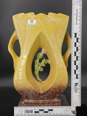 Roseville Artwood 1059-10" Art Pottery Vase - 9