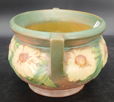 Roseville Dahlrose Art Pottery 180-8" Bowl - 2