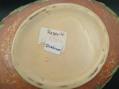 Roseville Dahlrose Art Pottery 180-8" Bowl - 6