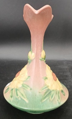 Roseville Pottery Peony 8-10" Ewer - 2