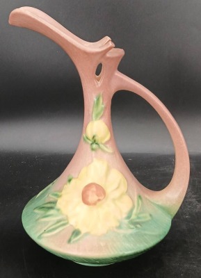 Roseville Pottery Peony 8-10" Ewer - 3