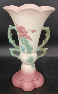 Hull Pottery Woodland W25-12.5" Matte Vase - 3