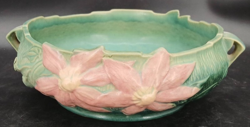 Roseville Pottery Clematis 6-10" Bowl
