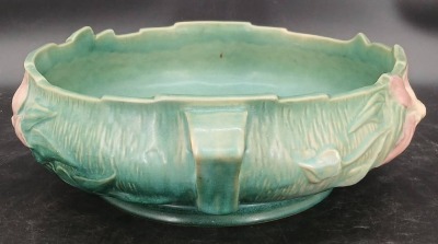 Roseville Pottery Clematis 6-10" Bowl - 4