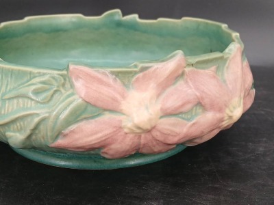 Roseville Pottery Clematis 6-10" Bowl - 5
