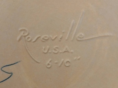 Roseville Pottery Clematis 6-10" Bowl - 7