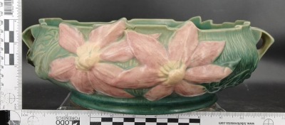 Roseville Pottery Clematis 6-10" Bowl - 8