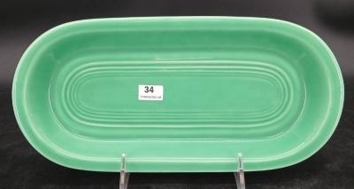 (3) Homer Laughlin Fiesta Bread Trays - 2