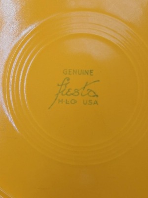 (2) Homer Laughlin Fiesta Chop Plates - 10