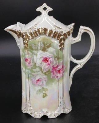 Porcelain Chocolate Pot with (4) Cups - 2