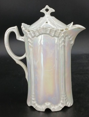 Porcelain Chocolate Pot with (4) Cups - 4