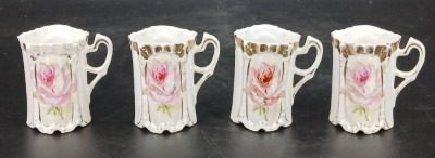 Porcelain Chocolate Pot with (4) Cups - 11