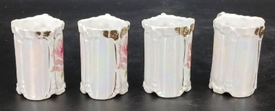 Porcelain Chocolate Pot with (4) Cups - 14