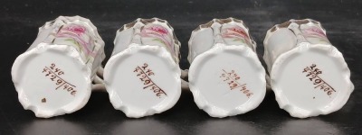 Porcelain Chocolate Pot with (4) Cups - 15