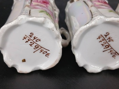 Porcelain Chocolate Pot with (4) Cups - 16