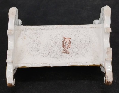 Carlsbad Austria Porcelain Letter Holder - 6