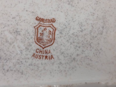 Carlsbad Austria Porcelain Letter Holder - 7