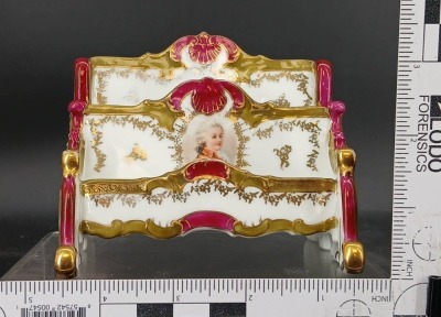 Carlsbad Austria Porcelain Letter Holder - 8