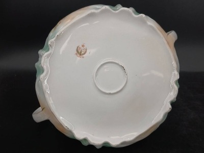 RS Prussia Porcelain Lidded Cracker Jar, red mark - 8