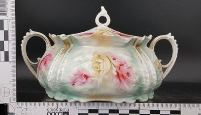 RS Prussia Porcelain Lidded Cracker Jar, red mark - 10