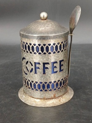Leonard Silverplate Coffee Canister