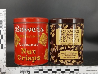 (4) Bowers Old Fashioned Candy Tins - 8
