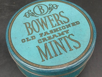 (4) Bowers Old Fashioned Candy Tins - 13