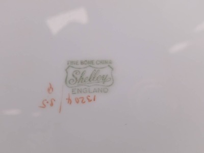 (4) Shelley Blue Daisy Chintz pcs. - 4
