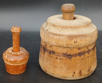 (2) Butter Molds and Keystone Meat Grinder - 2