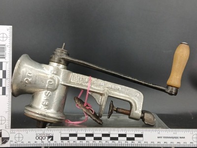 (2) Butter Molds and Keystone Meat Grinder - 5