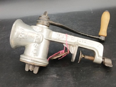 (2) Butter Molds and Keystone Meat Grinder - 6