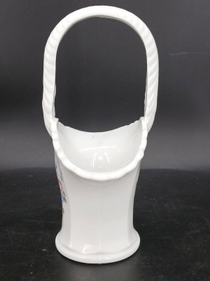 Hand-Painted Milk Glass Vanity Set - 3