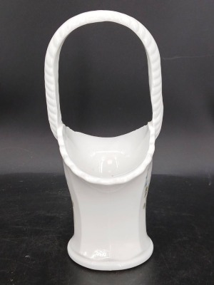 Hand-Painted Milk Glass Vanity Set - 5