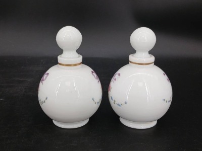 Hand-Painted Milk Glass Vanity Set - 11