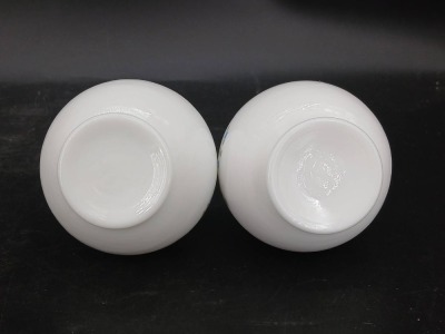 Hand-Painted Milk Glass Vanity Set - 12