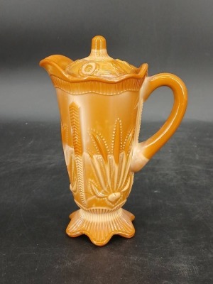 (3) Greentown Chocolate Glass pieces - 2