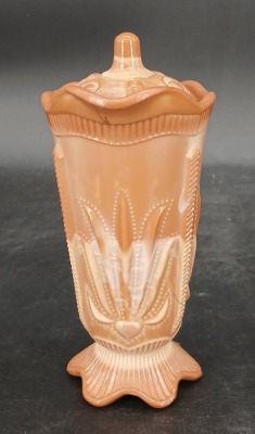 (3) Greentown Chocolate Glass pieces - 3