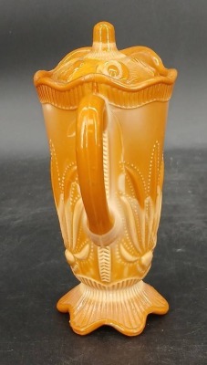 (3) Greentown Chocolate Glass pieces - 5