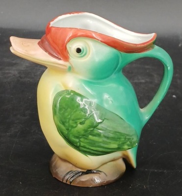 (3) German Bird-Themed Ceramic Creamers - 16