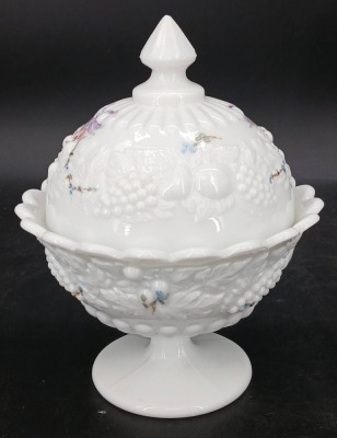 (2) Milk Glass Lidded Candy Dishes - 2