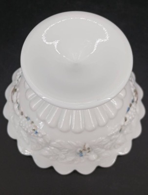 (2) Milk Glass Lidded Candy Dishes - 5
