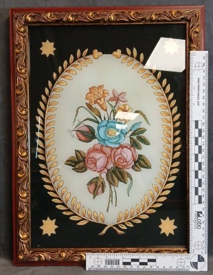 Painted Decorative Plates and Insert - 3
