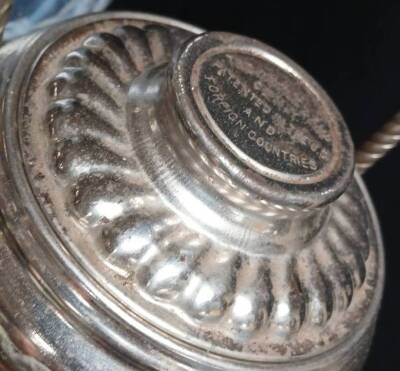 Antique Hanging Oil Lamp by Angle Lamp Co. NY - 7