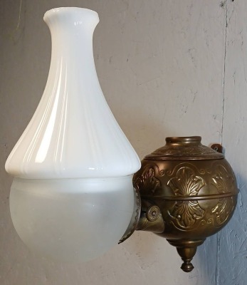 Angle Lamp Co. Wall Mount Oil Lamp With Shade - 4