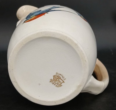 Buffalo Pottery Pitcher with Swallows - 5