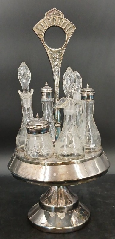 Pairpoint Mfg. Co. Silverplate Cruet Set