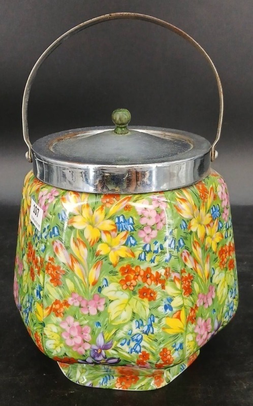 Chintz Biscuit Barrel