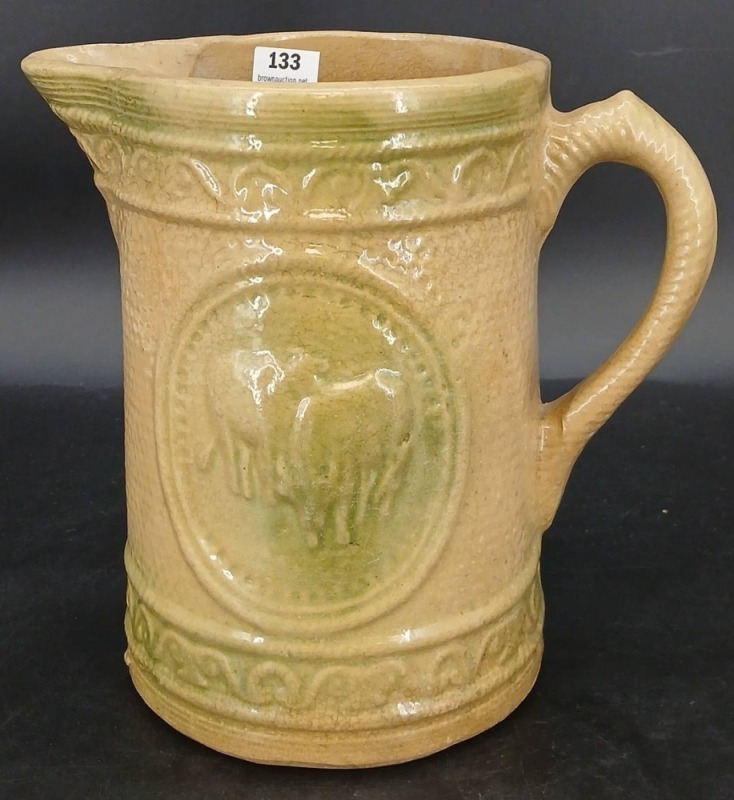 A.E. Hull Yelloware Stoneware Pitcher