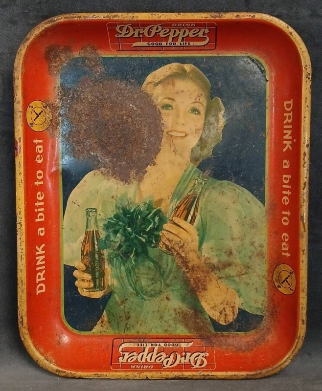 Dr Pepper Advertising Tray