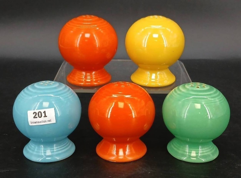 (5) Homer Laughlin Fiesta Shakers